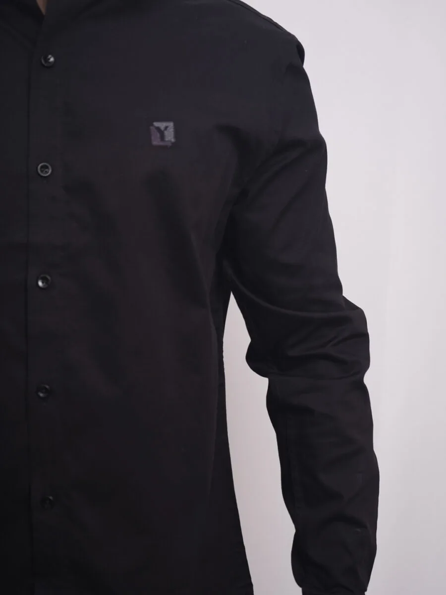 Authentic Natural Cotton Shirt for Men - Black - Image 3