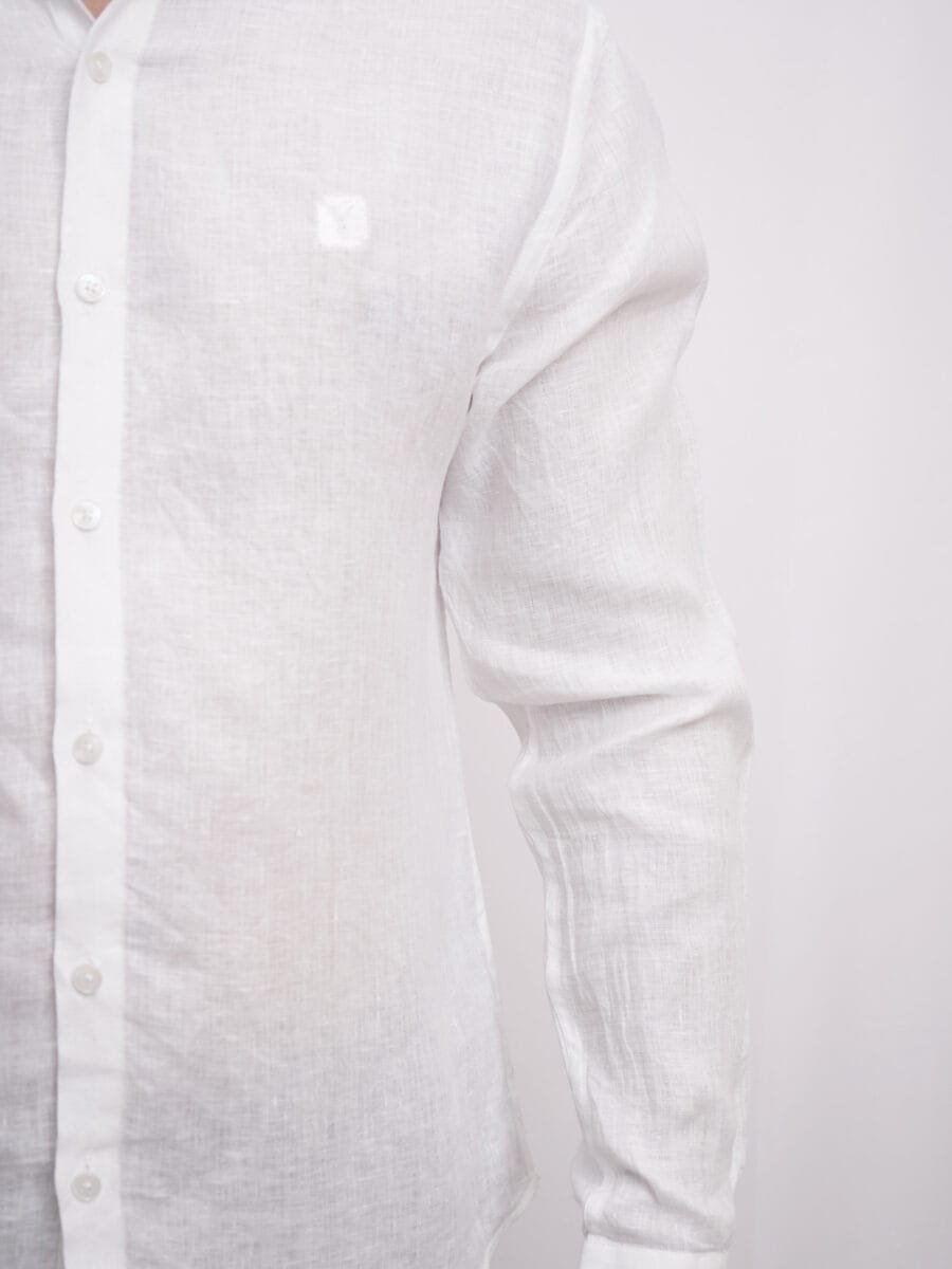 Imperial Linen Shirt for Men - White - Image 3