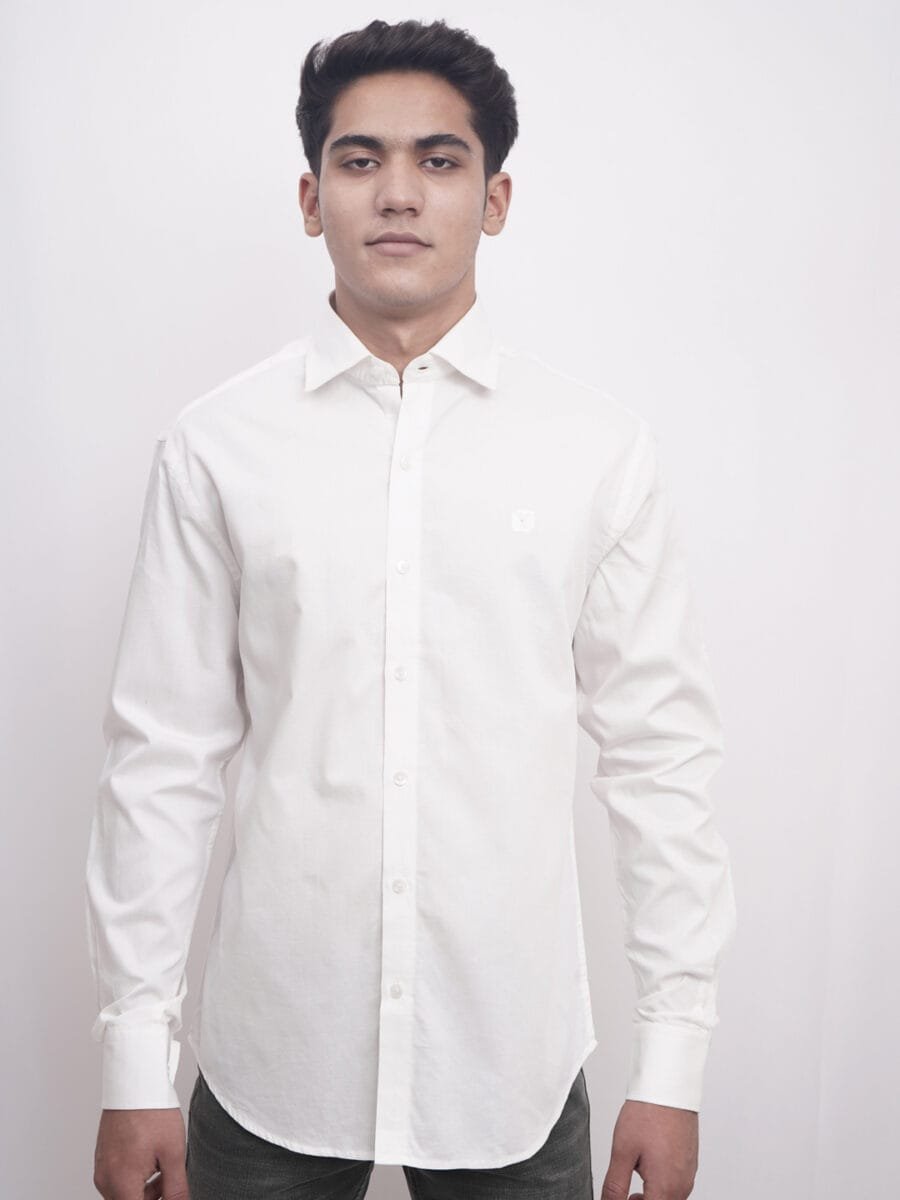 Authentic Natural Cotton Shirt for Men - White