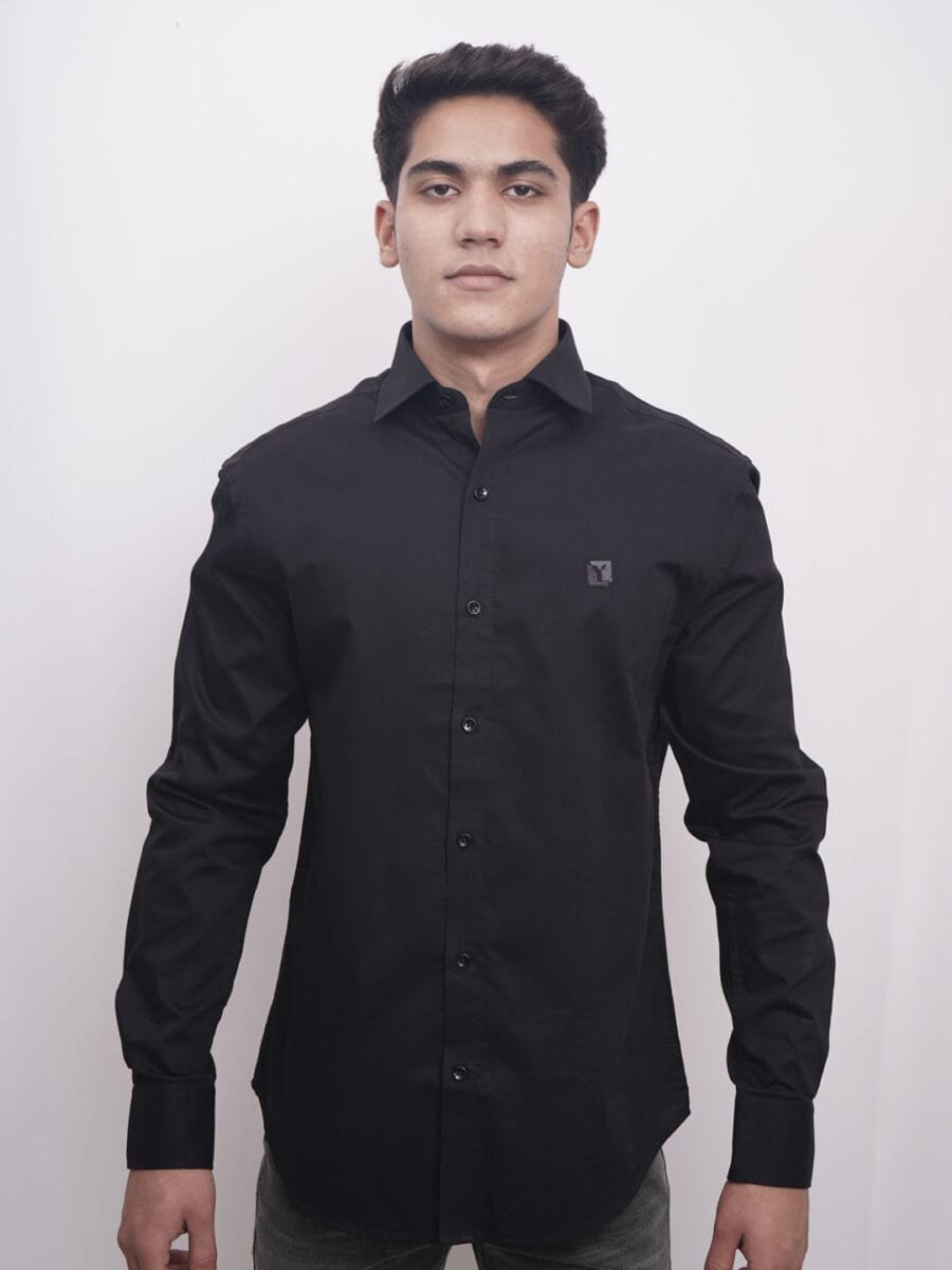 Authentic Natural Cotton Shirt for Men - Black