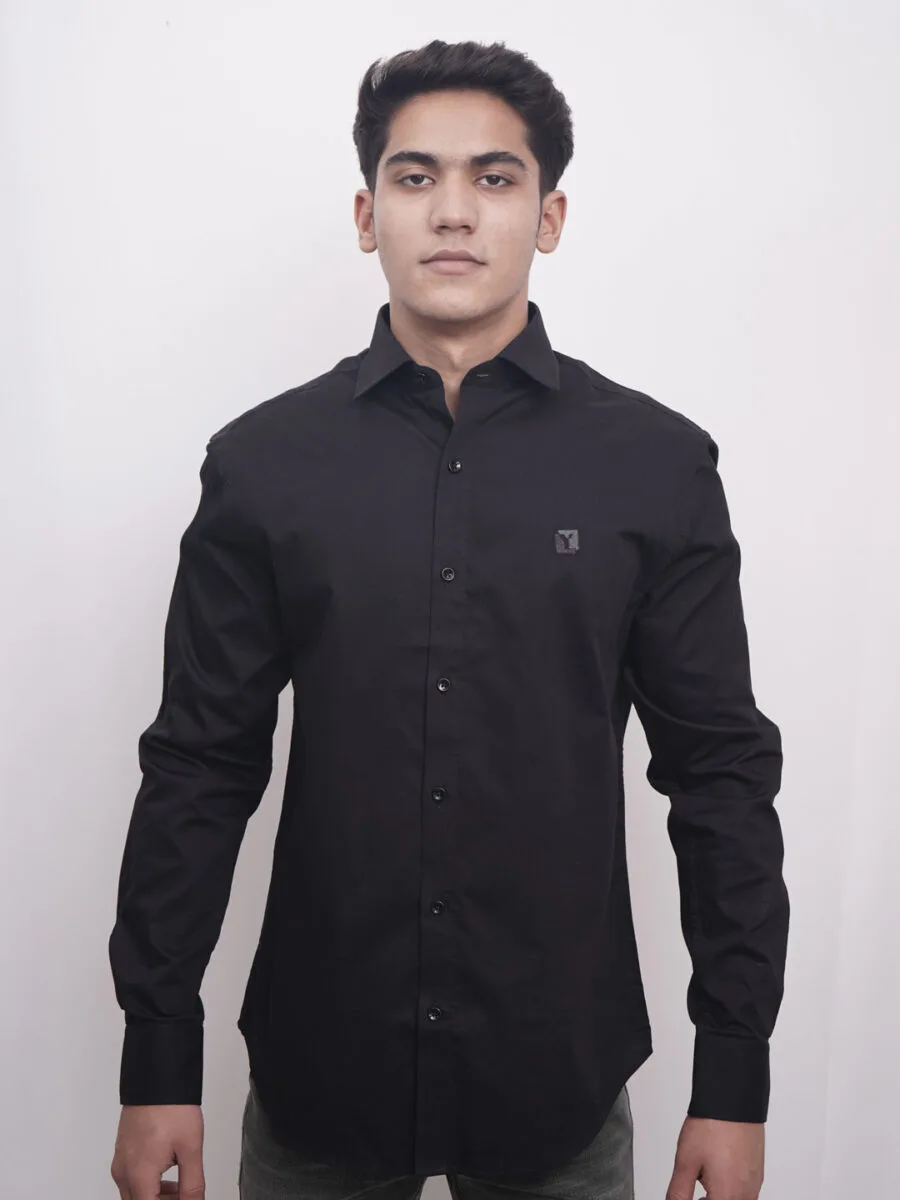 Authentic Natural Cotton Shirt for Men - Black