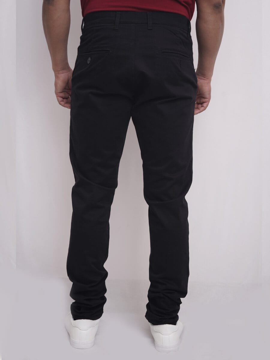 Luxury Elegant Cotton Pant for Men - Black - Image 3