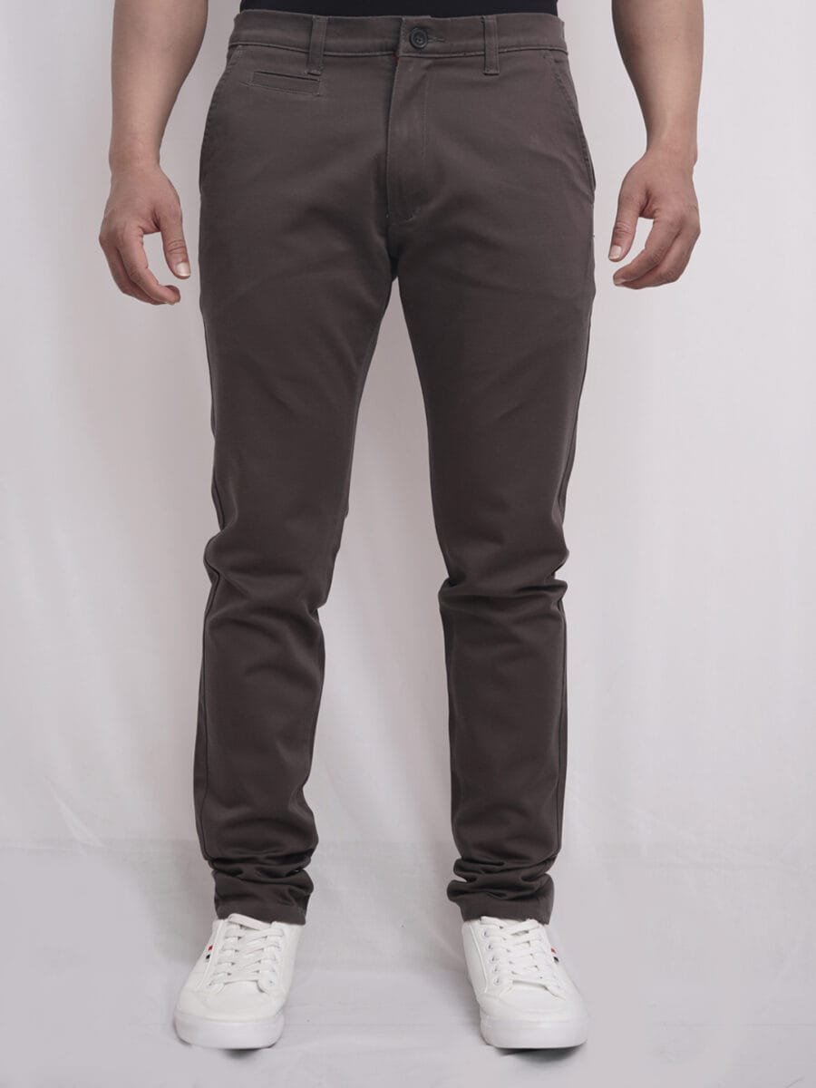 Vintage Vibes Comfort Cotton Pant for Men - Dark Coffee