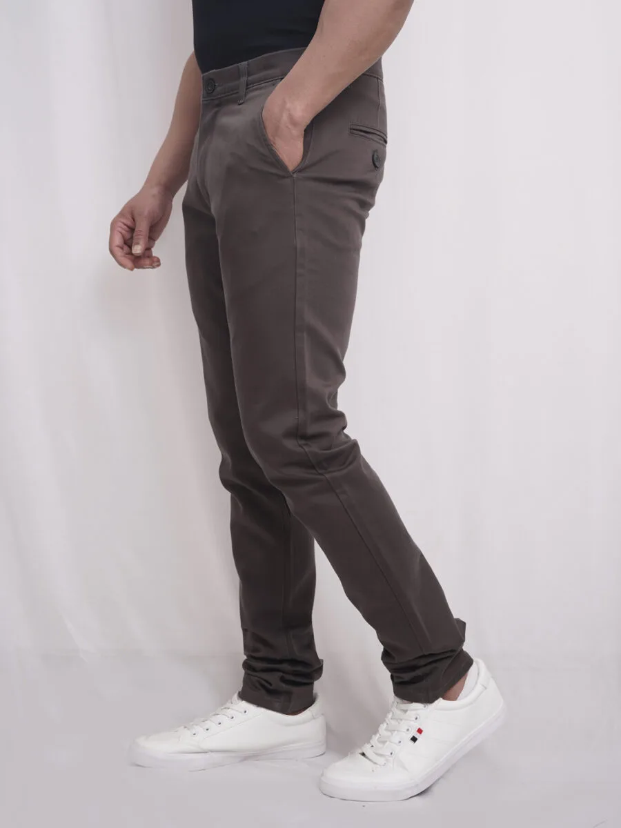 Vintage Vibes Comfort Cotton Pant for Men - Dark Coffee - Image 2