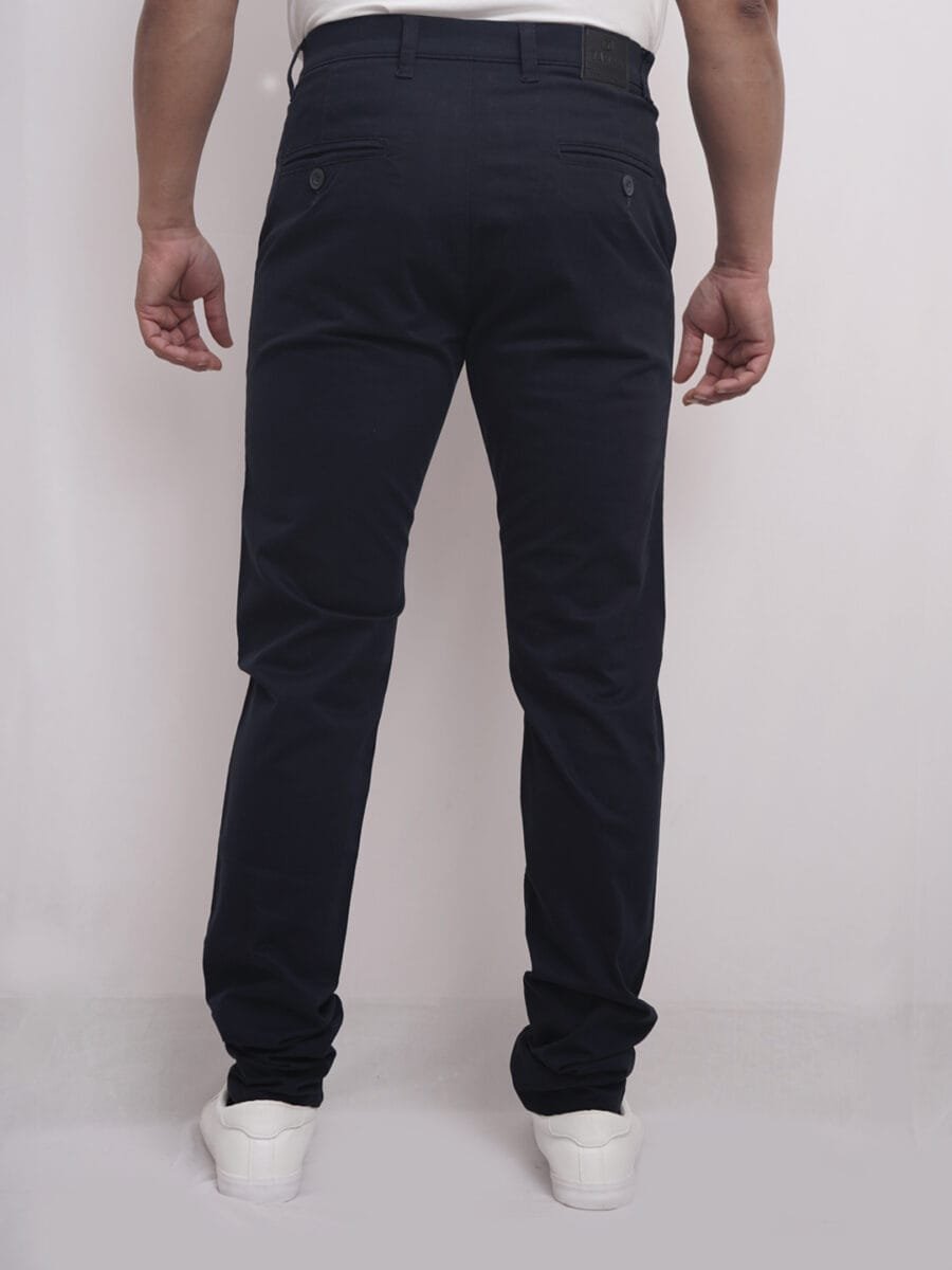 Luxury Elegant Cotton Pant for Men - Blue - Image 3