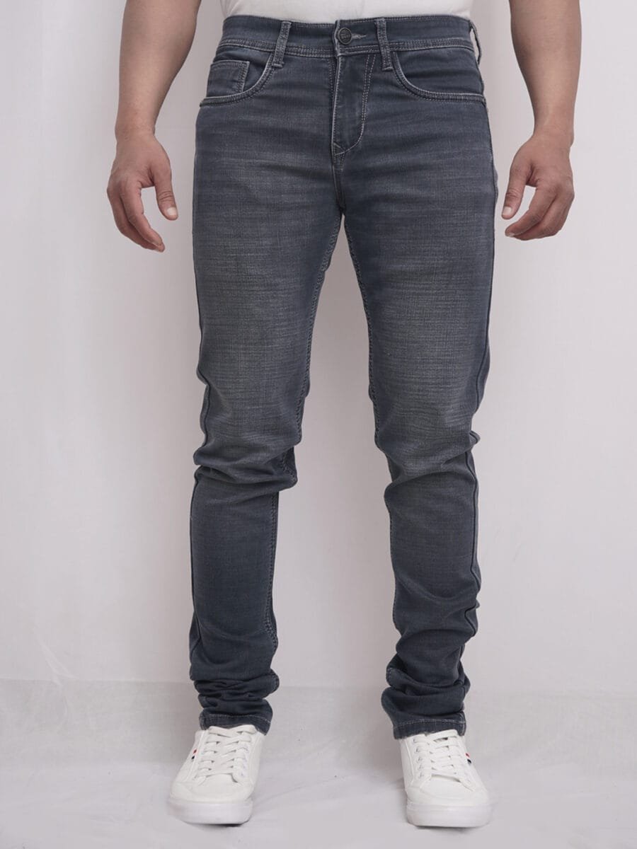 Vintage Vibes Denim Jeans for Men - Denim Blue - Image 4