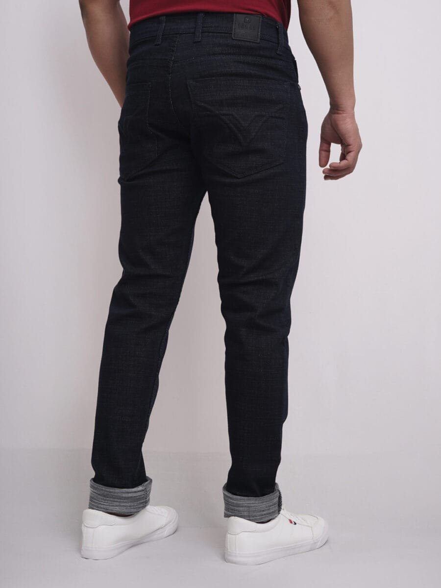 Ultimate Comfort Denim Jeans for Men - Dark Blue - Image 2