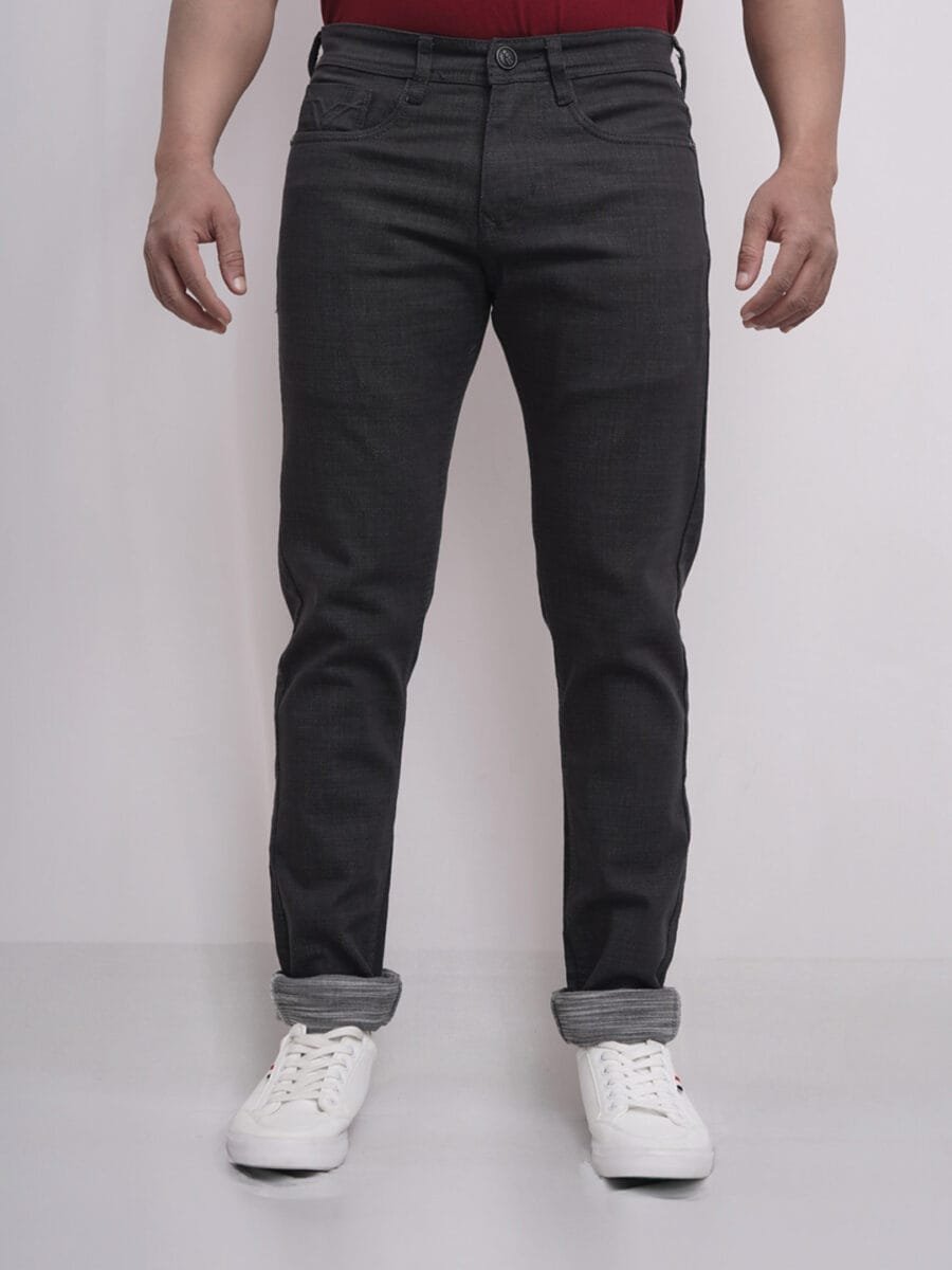 Ultimate Comfort Denim Jeans for Men - Dark Ash Grey