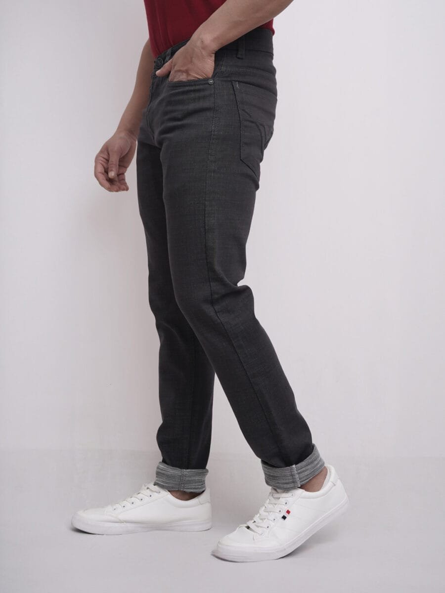 Ultimate Comfort Denim Jeans for Men - Dark Ash Grey - Image 2