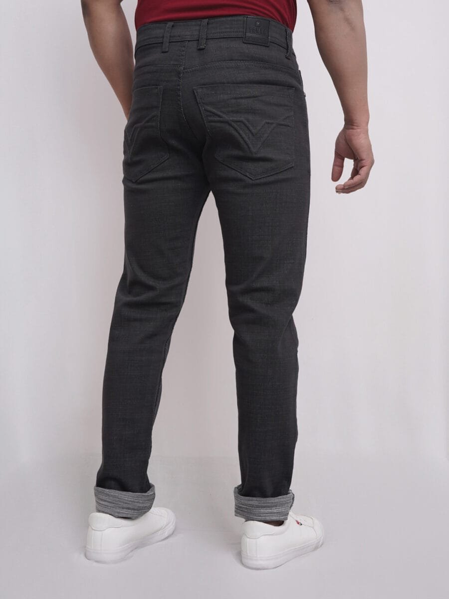 Ultimate Comfort Denim Jeans for Men - Dark Ash Grey - Image 3