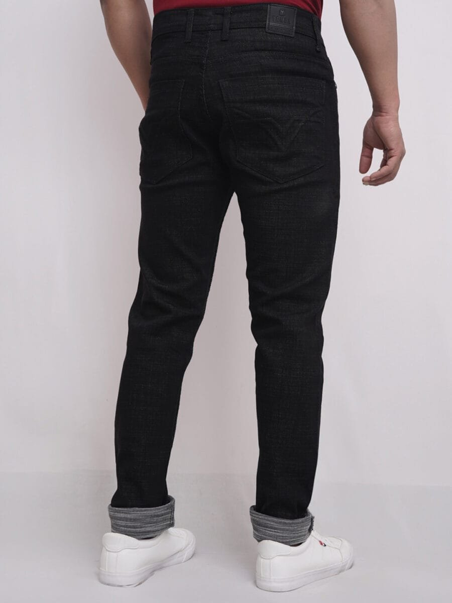 Ultimate Comfort Denim Jeans for Men - Black - Image 3