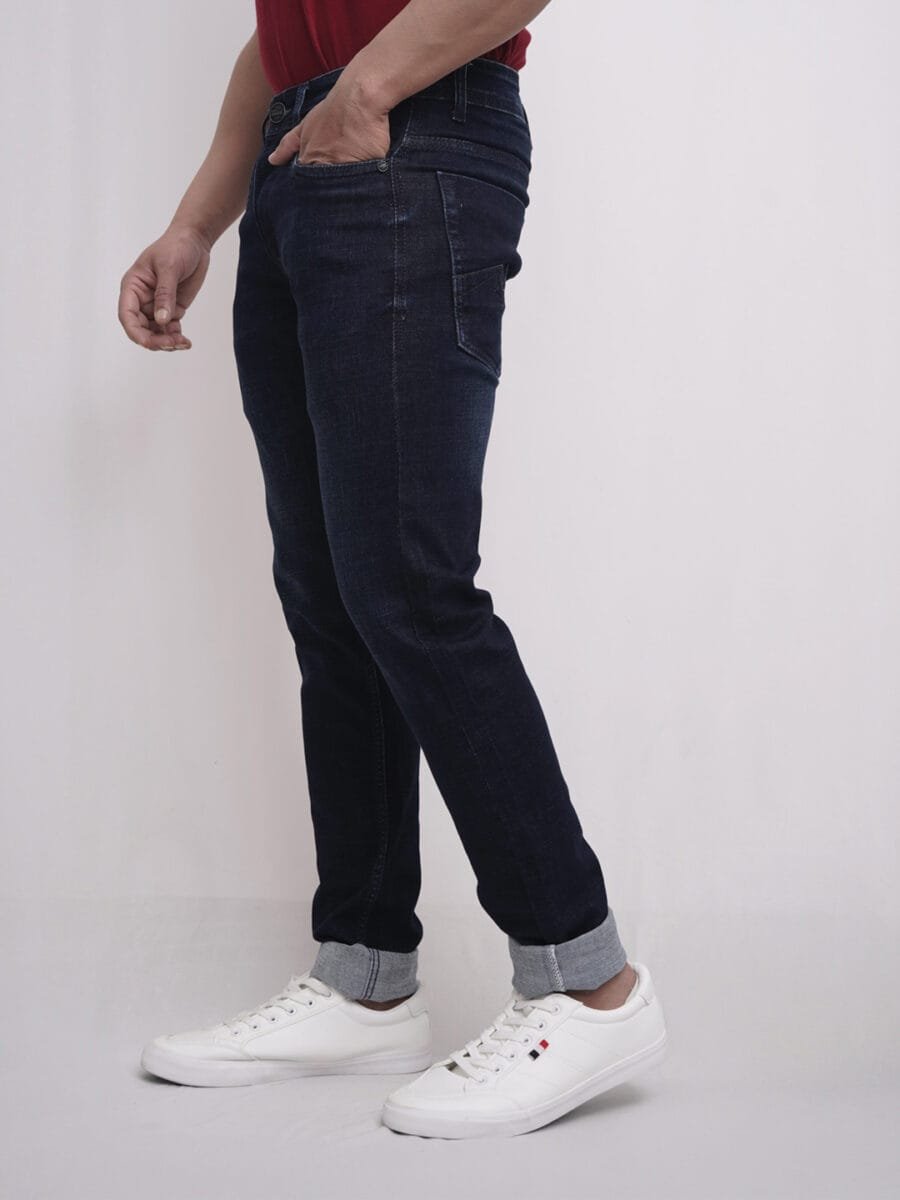 Premium Comfort Denim Jeans for Men -  Dark Blue - Image 2