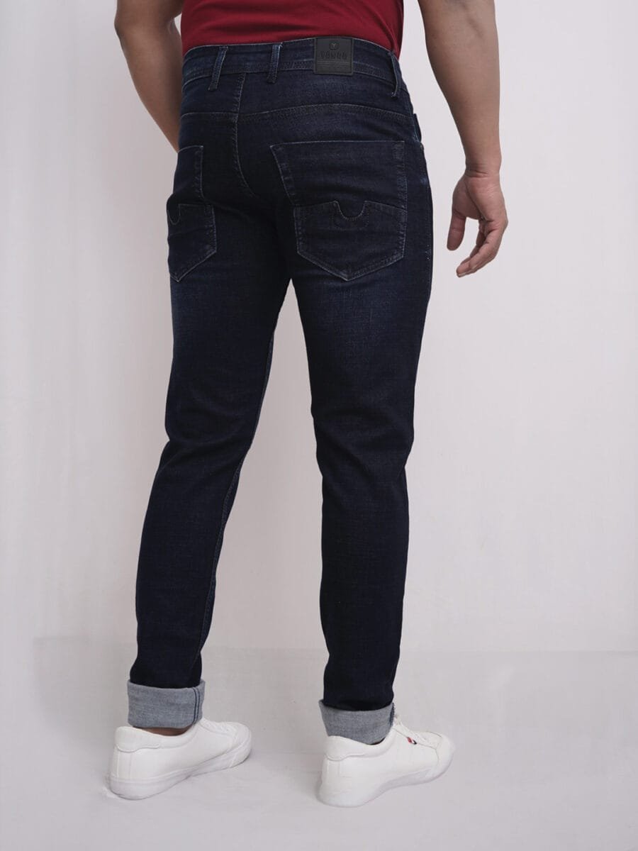 Premium Comfort Denim Jeans for Men -  Dark Blue - Image 3