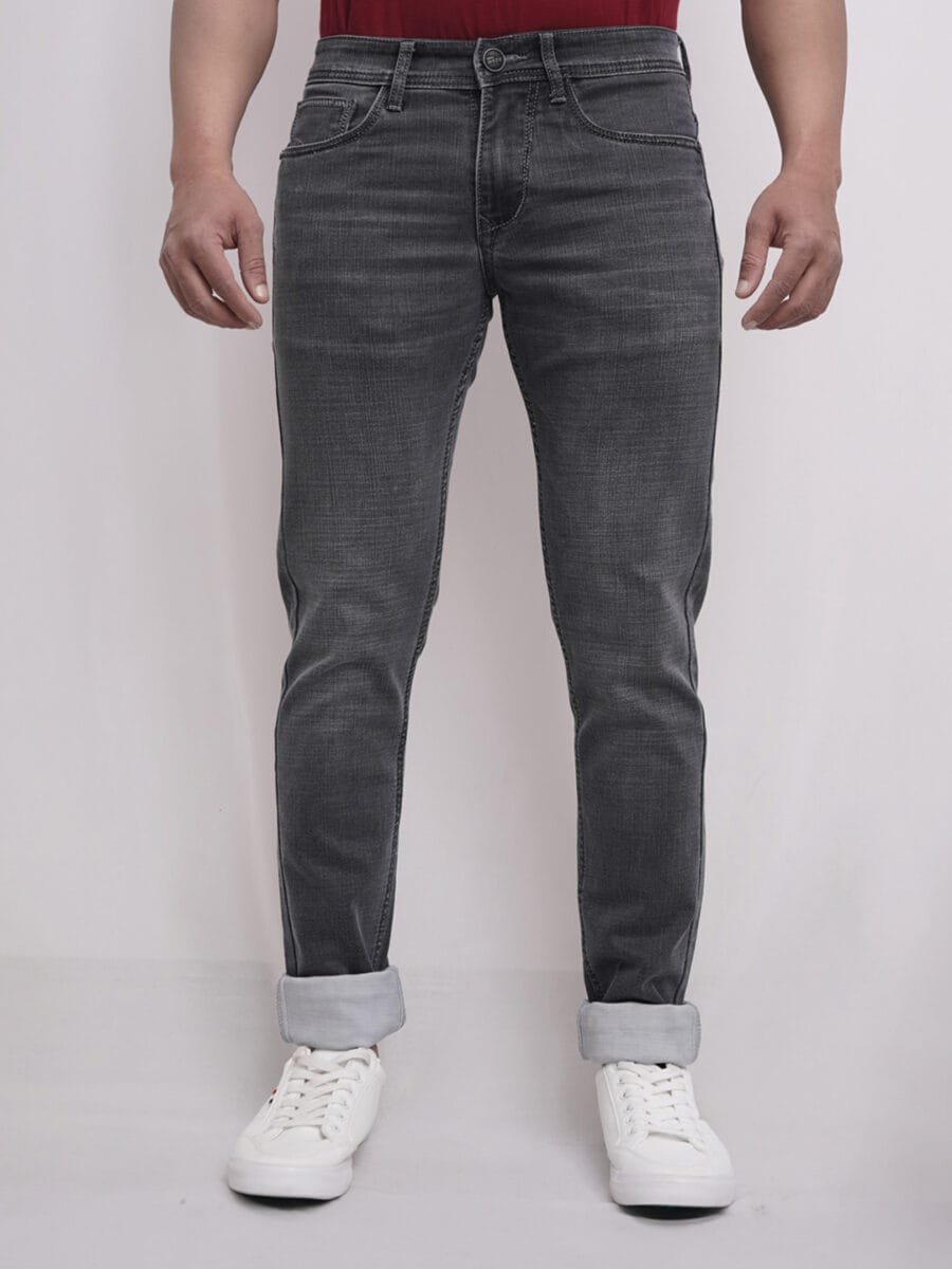 Vintage Vibes Denim Jeans for Men - Ash Black