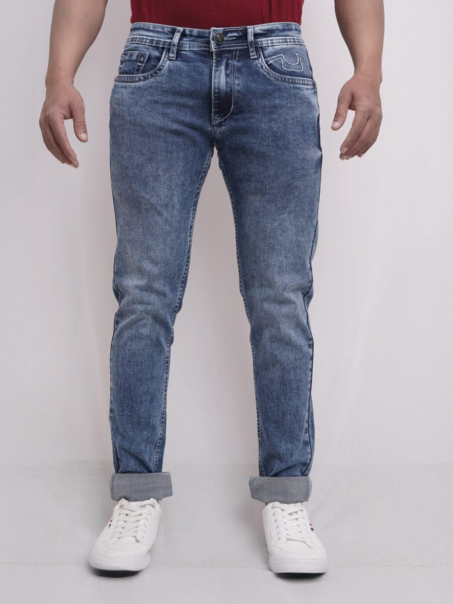 Premium Comfort Denim Jeans for Men  - Light Blue