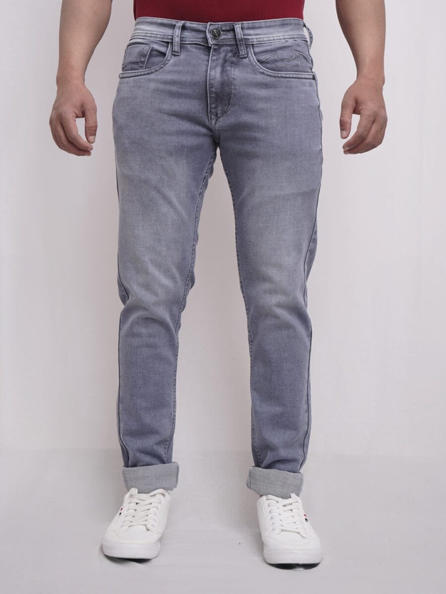 Premium Comfort Denim Jeans for Men - Ash Blue